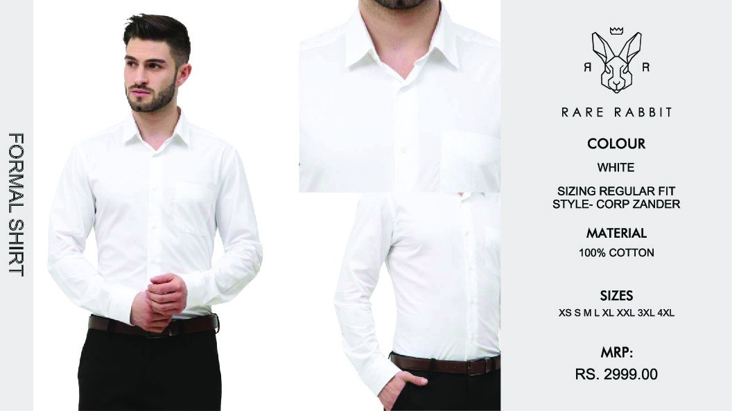 Rare Rabbit Mens Shirt White