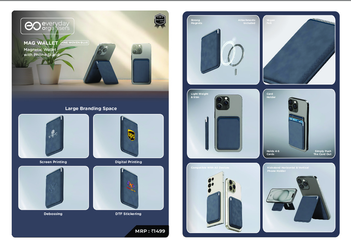 Mag wallet with mobile stand