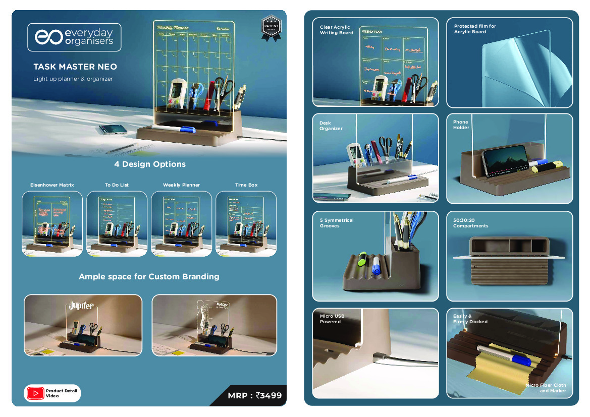 Task Light up Planner & Organizer