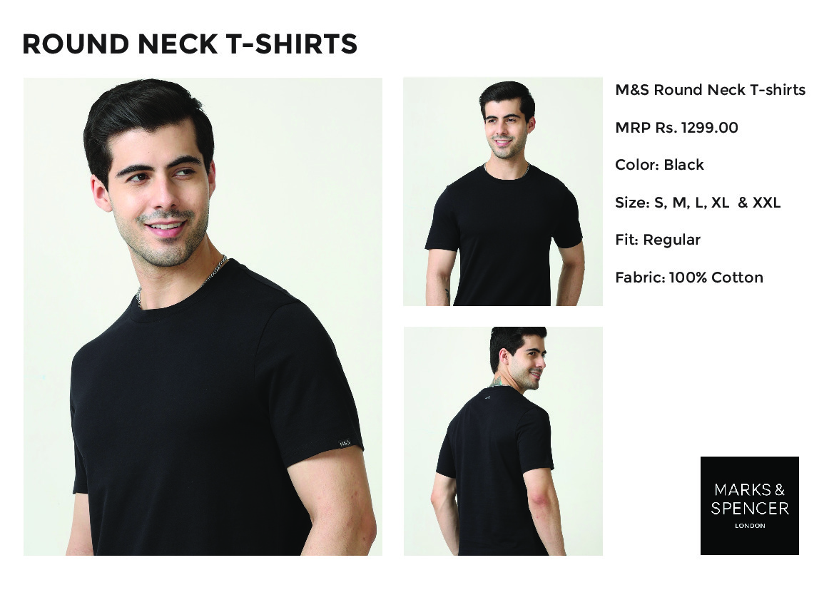 Marks & Spencer Round Neck Tshirt