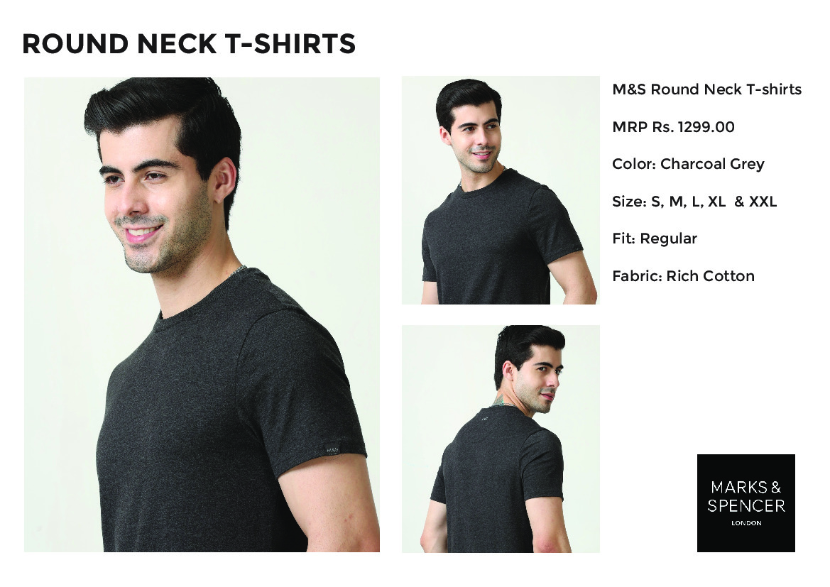 Marks & Spencer Round Neck Tshirt