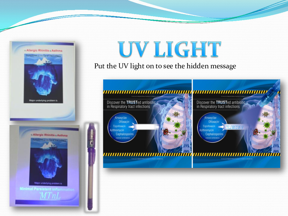 UV Light - Hidden - Visible