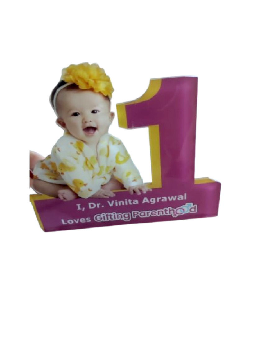 Acrylic Table Top - Customised name - Number 1