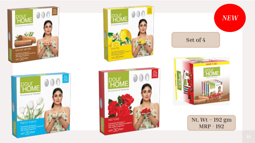 Air Freshner Blocks Combo Pack of 4