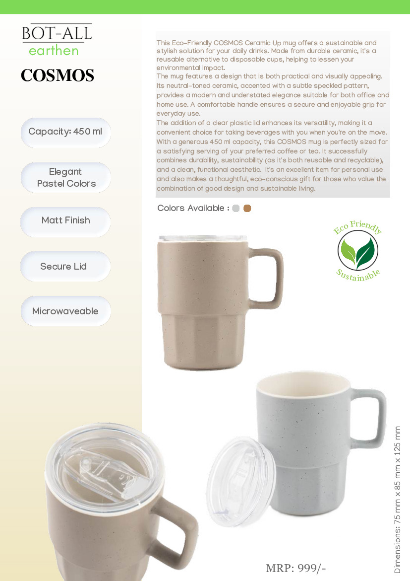 Bot-All Cosmos Microwaveable Mug