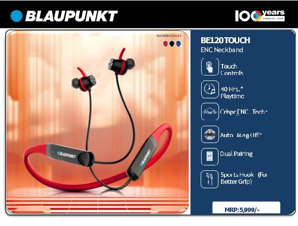 Blaupunkt BE120 TOUCH ENC Neckband