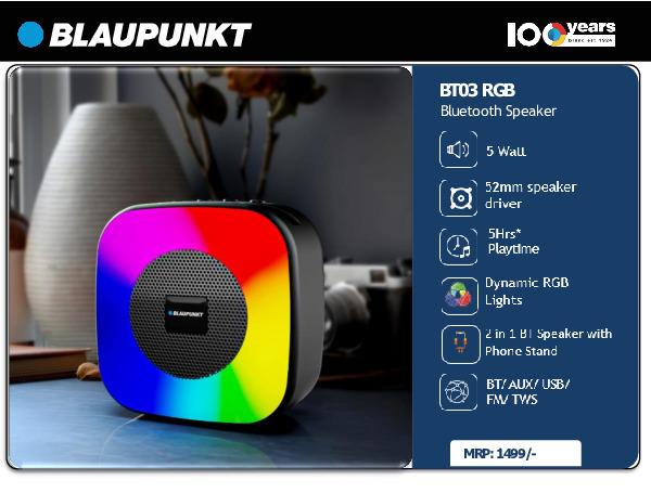 Blaupunkt BT03 RGB Bluetooth Speaker