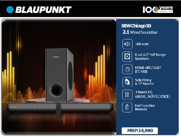 Blaupunkt SBW Chicago 50 2.1Wired Soundbar