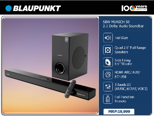 Blaupunkt SBW MUNICH 50 2.1 Dolby Audio Soundbar