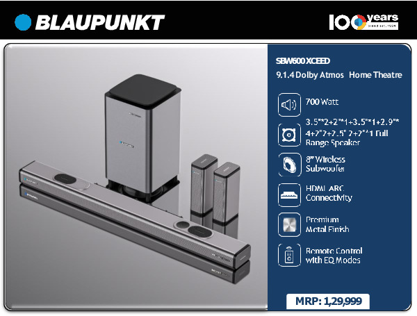 Blaupunkt SB W600 XCEED 9.1.4 Dolby Atmos Home Theatre