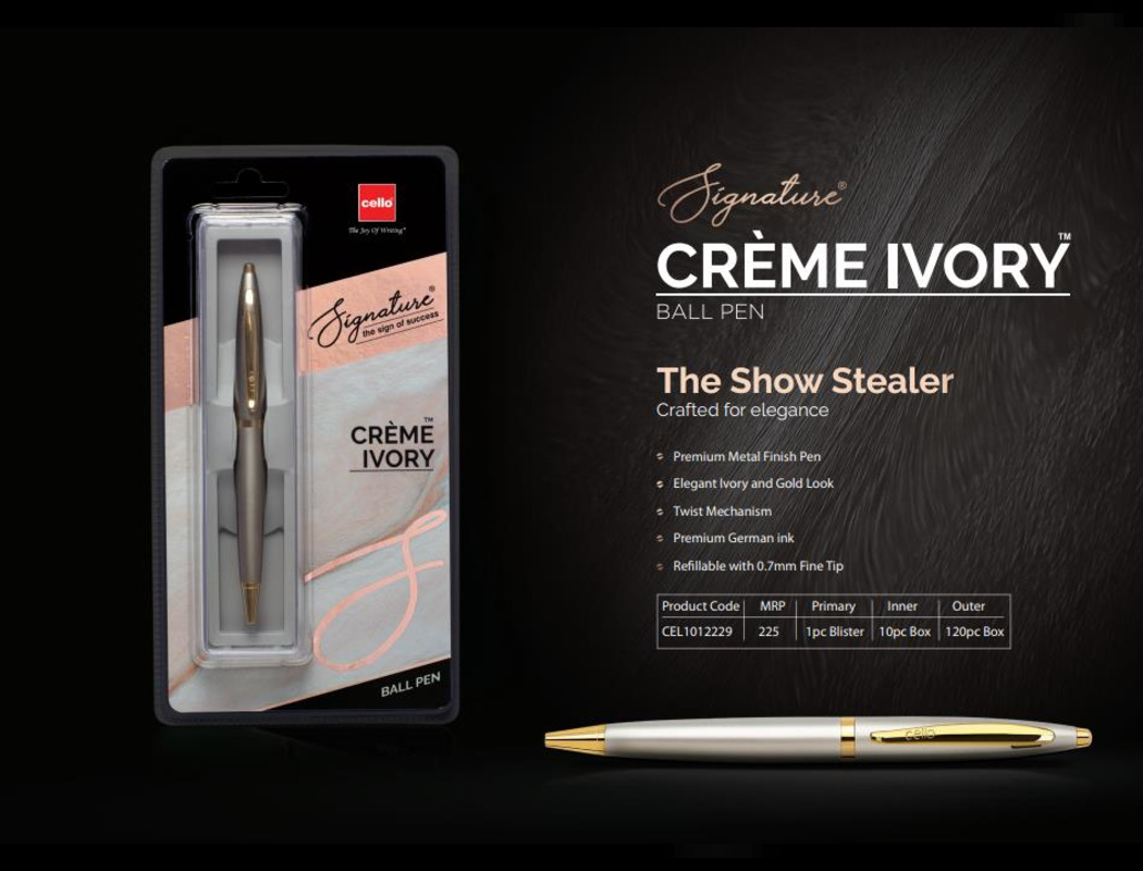 Cello Creme Ivory Ball pen