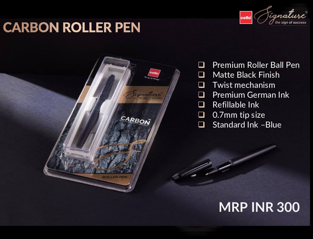 Cello Carbon Roller Pen