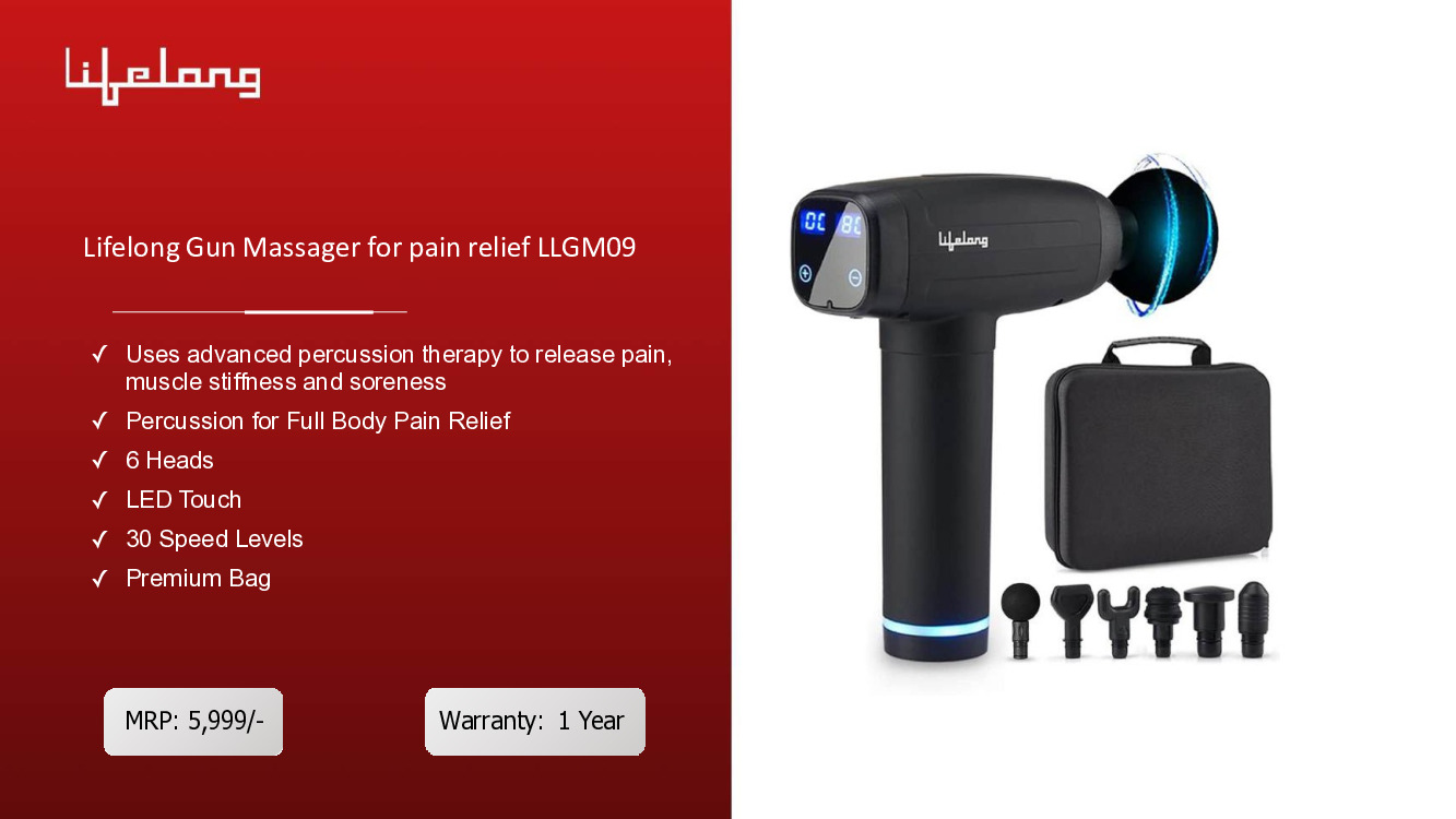 Lifelong Gun Massager for pain relief