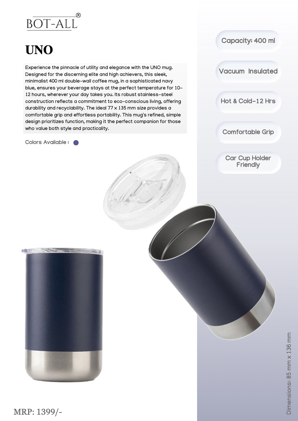 Bot-All Uno - 500ml Hot & Cold Mug