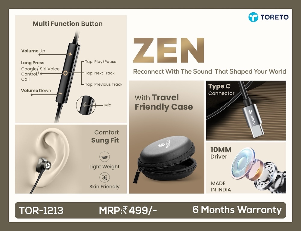 Toreto Zen Earphone
