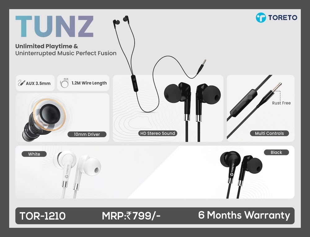 Toreto Tunz Earphone