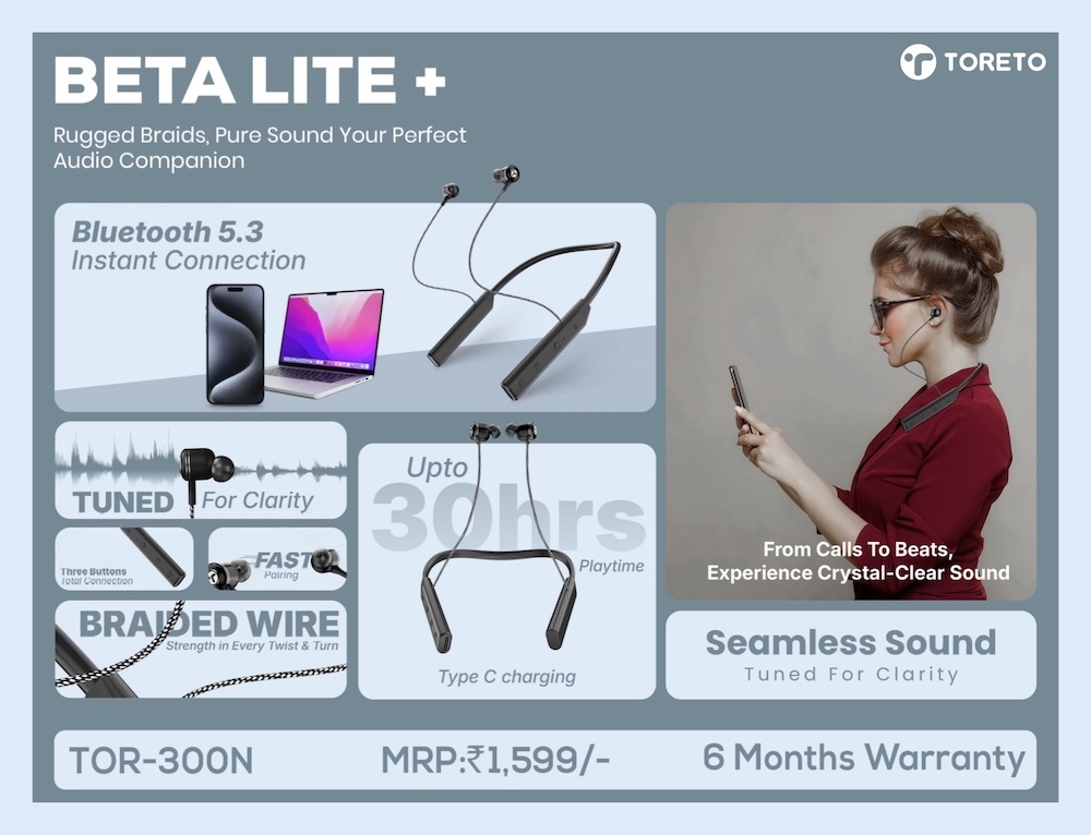 Toreto Betalite+ Neckband