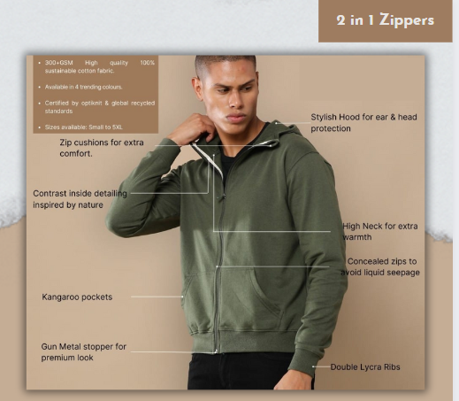 UBIQ Zipper - Olive Green