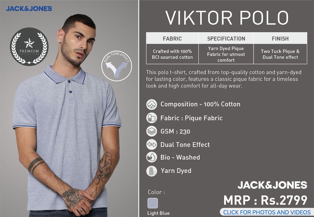 Jack&Jones Viktor Polo Tshirt - Blue
