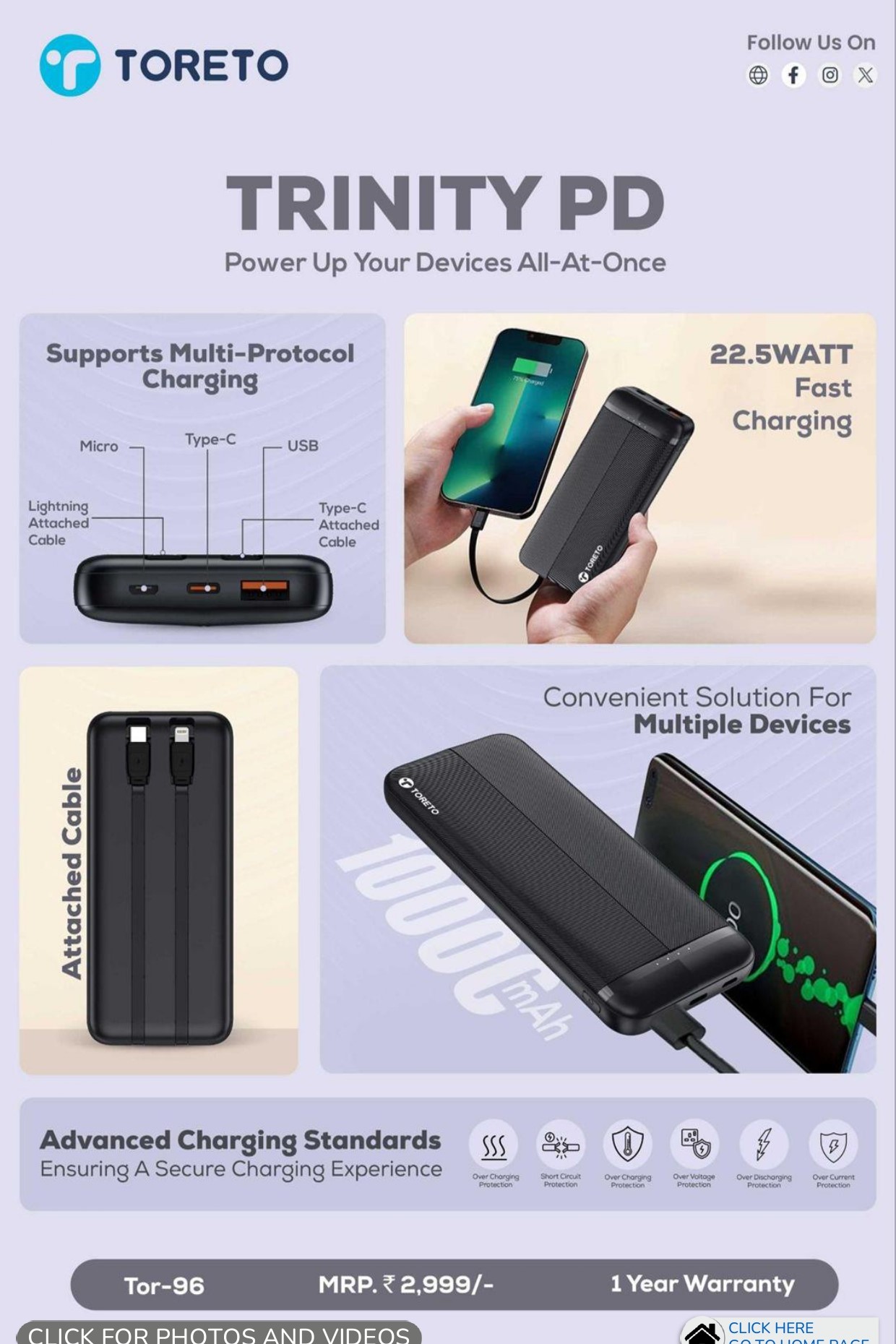 Toreto Trinity PD Powerbank