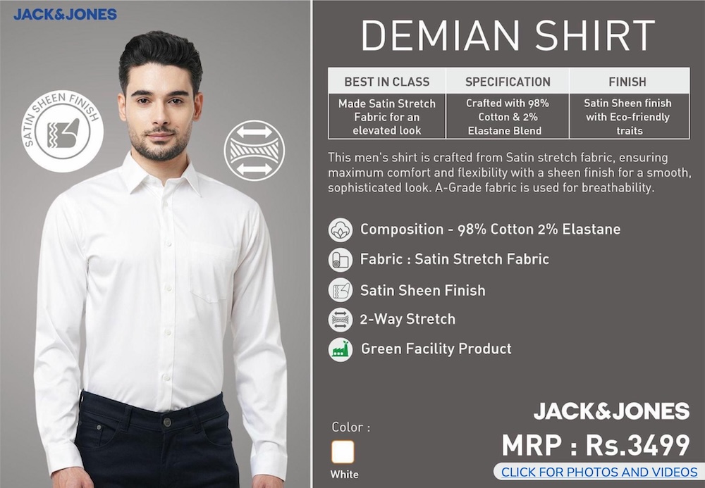 Jack & Jones Demian Shirt - White