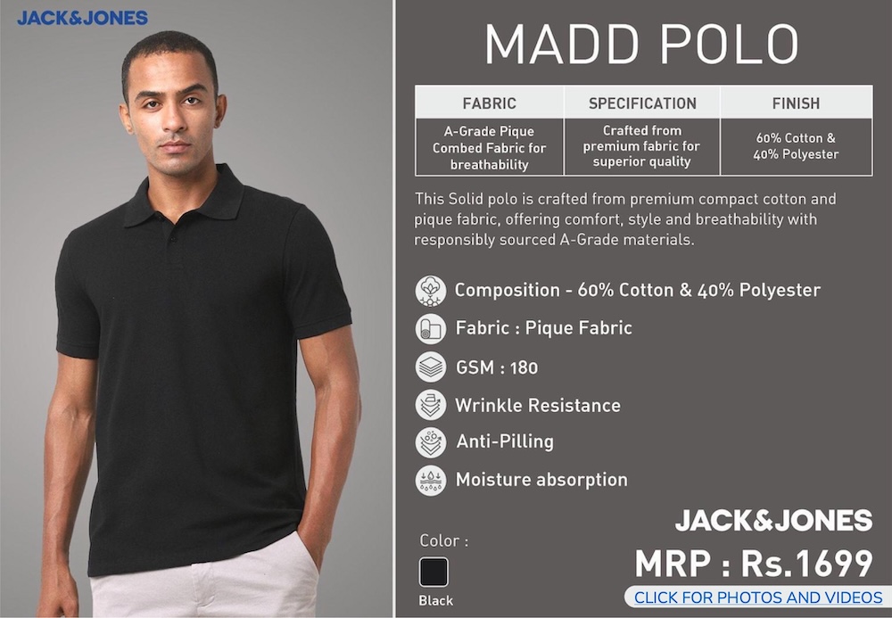 Jack & Jones - Madd Polo Black