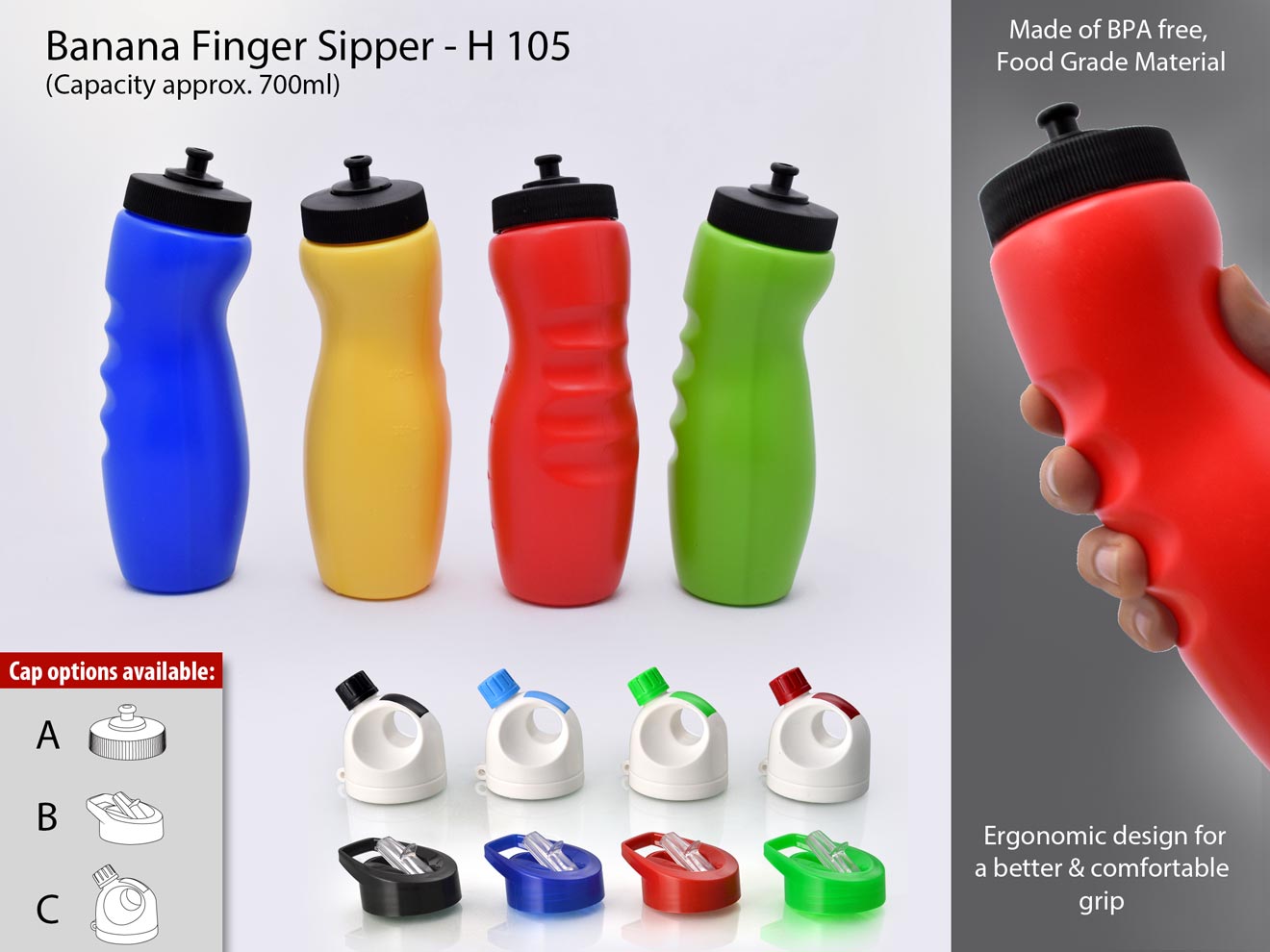 Banana Finger Sipper (Capacity 550ML)