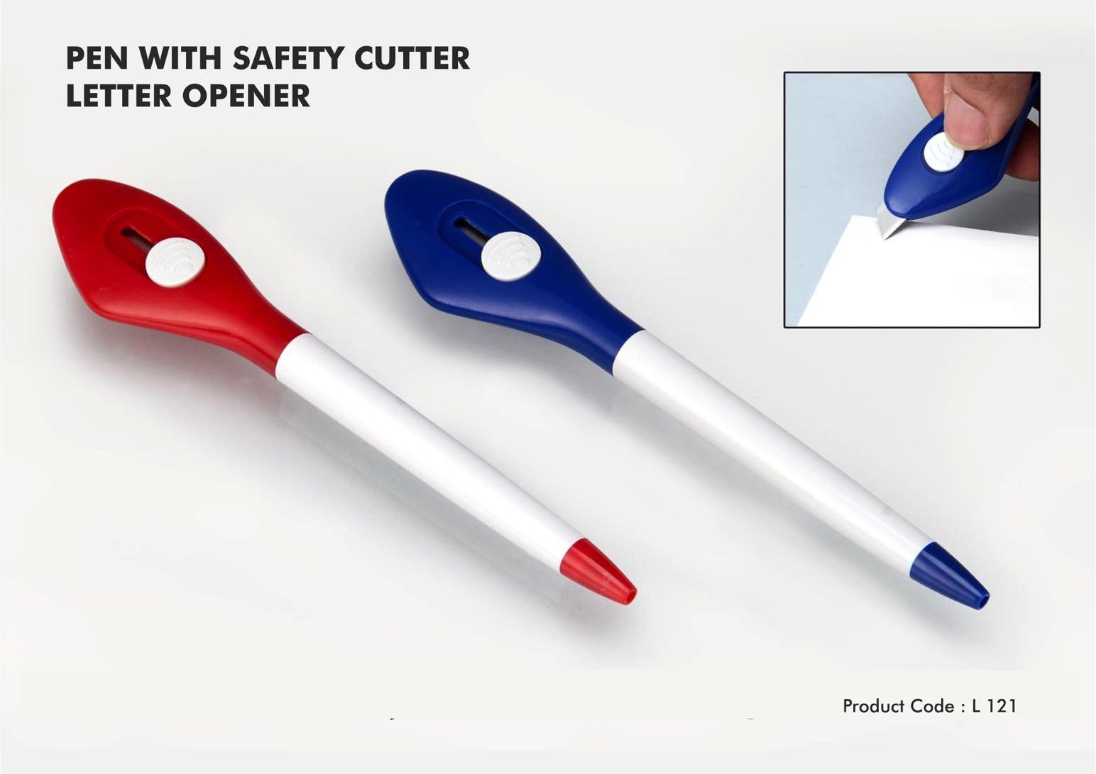 Pen with Safety Cutter / Letter opener