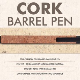 Cork barrel pen