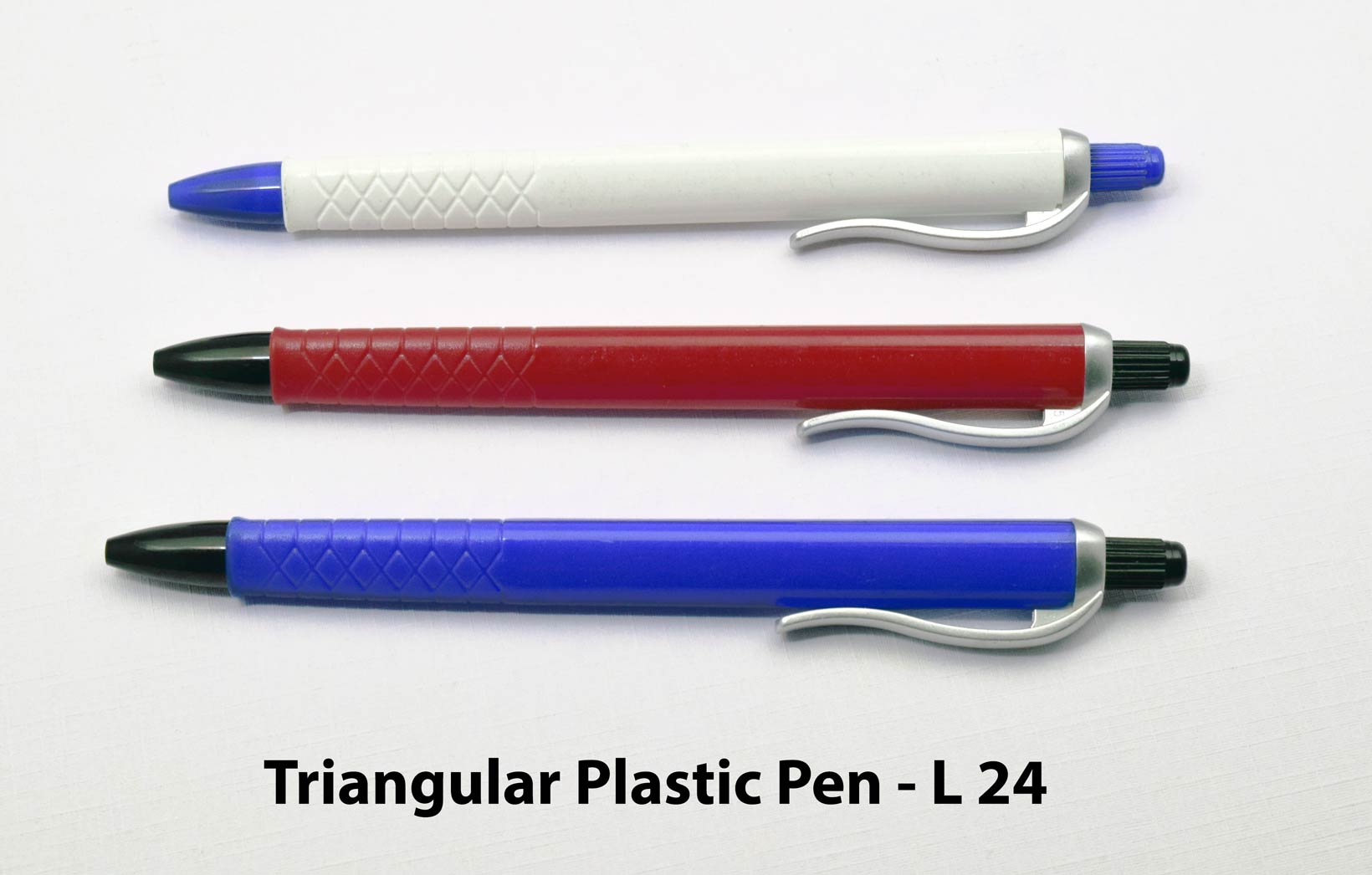 Triangular plastic pen