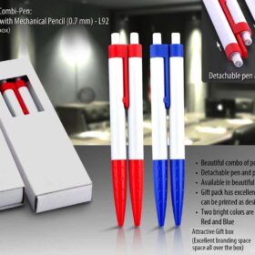 Mr and Ms. Combi-pen: Set of Pen with mechanical pencil (0.7 mm) (with gift box)