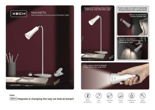 Xech Magneto Rechargeable Portable Light