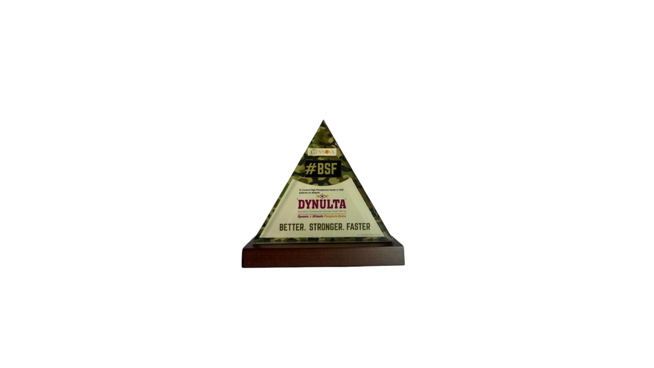 Acrylic Triangle aper Weight