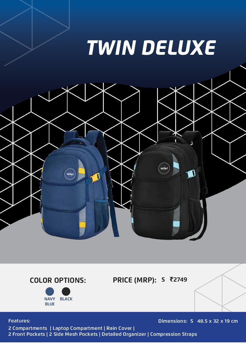 Safari Twin Deluxe Backpack