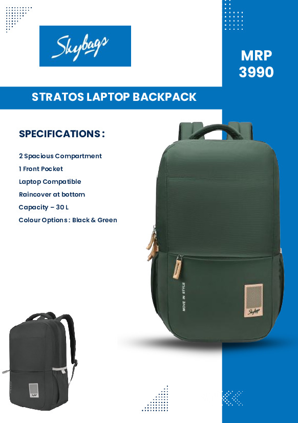 Skybags Stratos Laptop Backpack