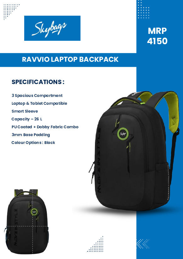 Skybags Ravvio Laptop Backpack