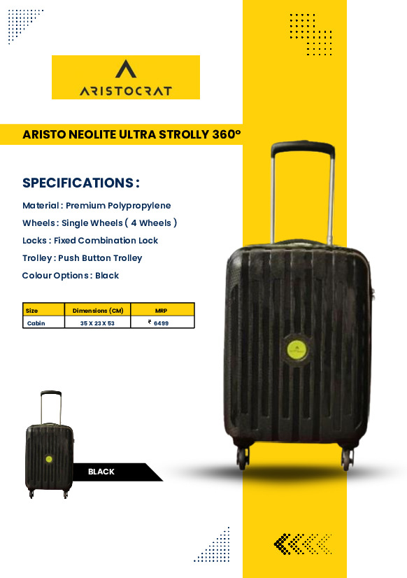 VIP Aristocrat ARISTO NEOLITE ULTRA STROLLY 360 - Trolley