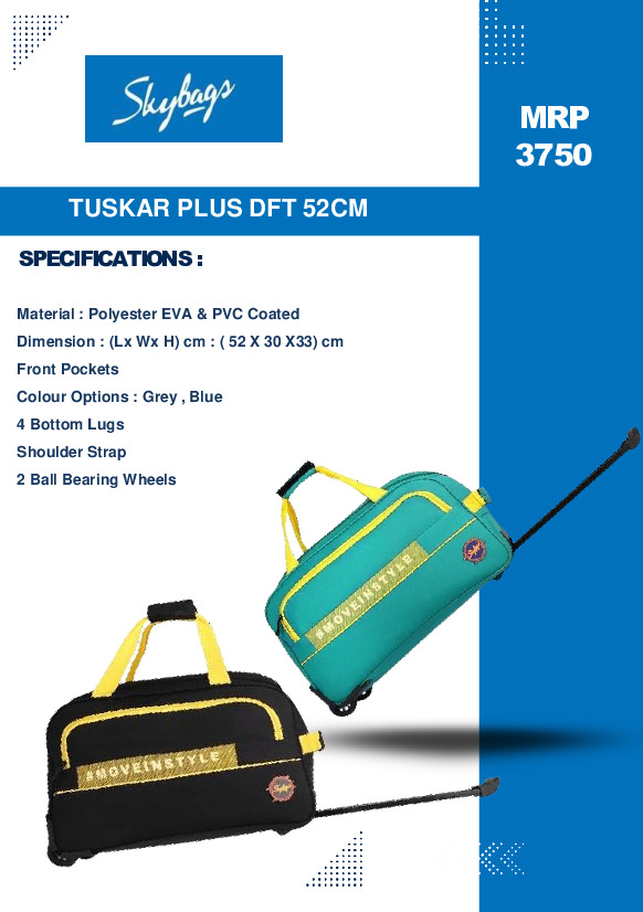 VIP Skybags TUSKAR PLUS DFT 52CM - Trolley Bags
