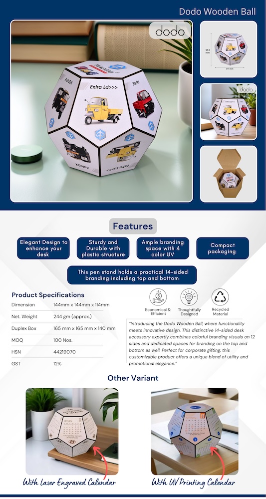 Wooden Dodo Ball - MOQ 500