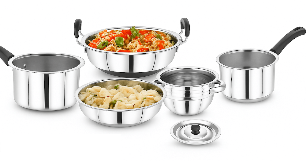 Stainless Steel cookware 5pcs set
