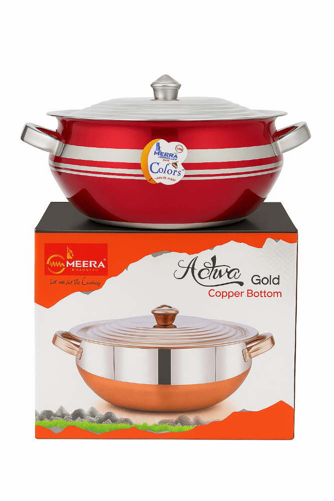 Stainless Steel copper bottom Dish with Lid