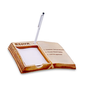 Fiber Advantages Book Shape Memo pad with Pen stand