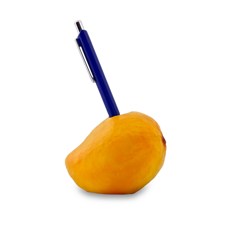Fiber Mango Shape Pen Stand - Fruit