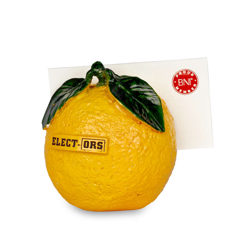 Fiber Orange Visiting Card Holder