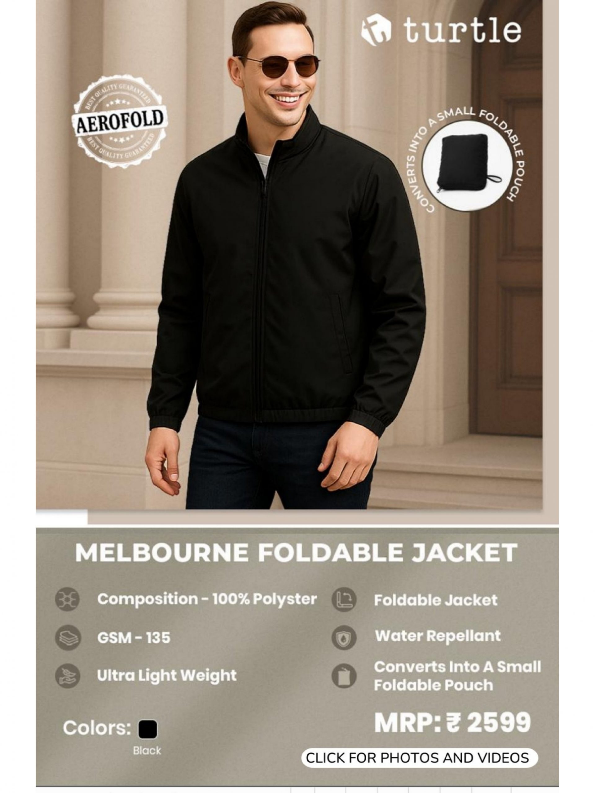 Turtle Melbourne Foldable Jacket