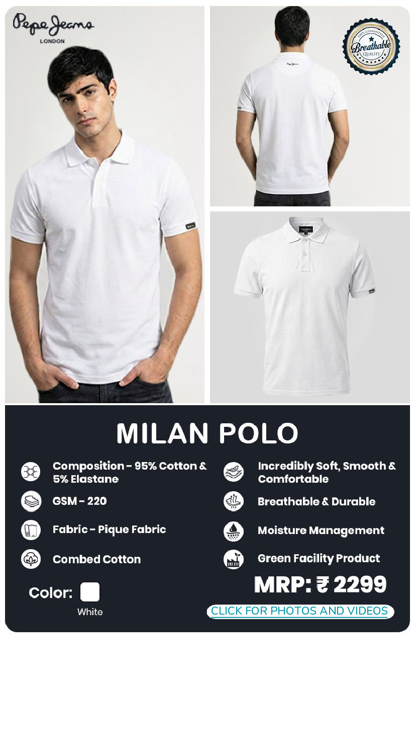 Pepe Jeans Millan Polo White