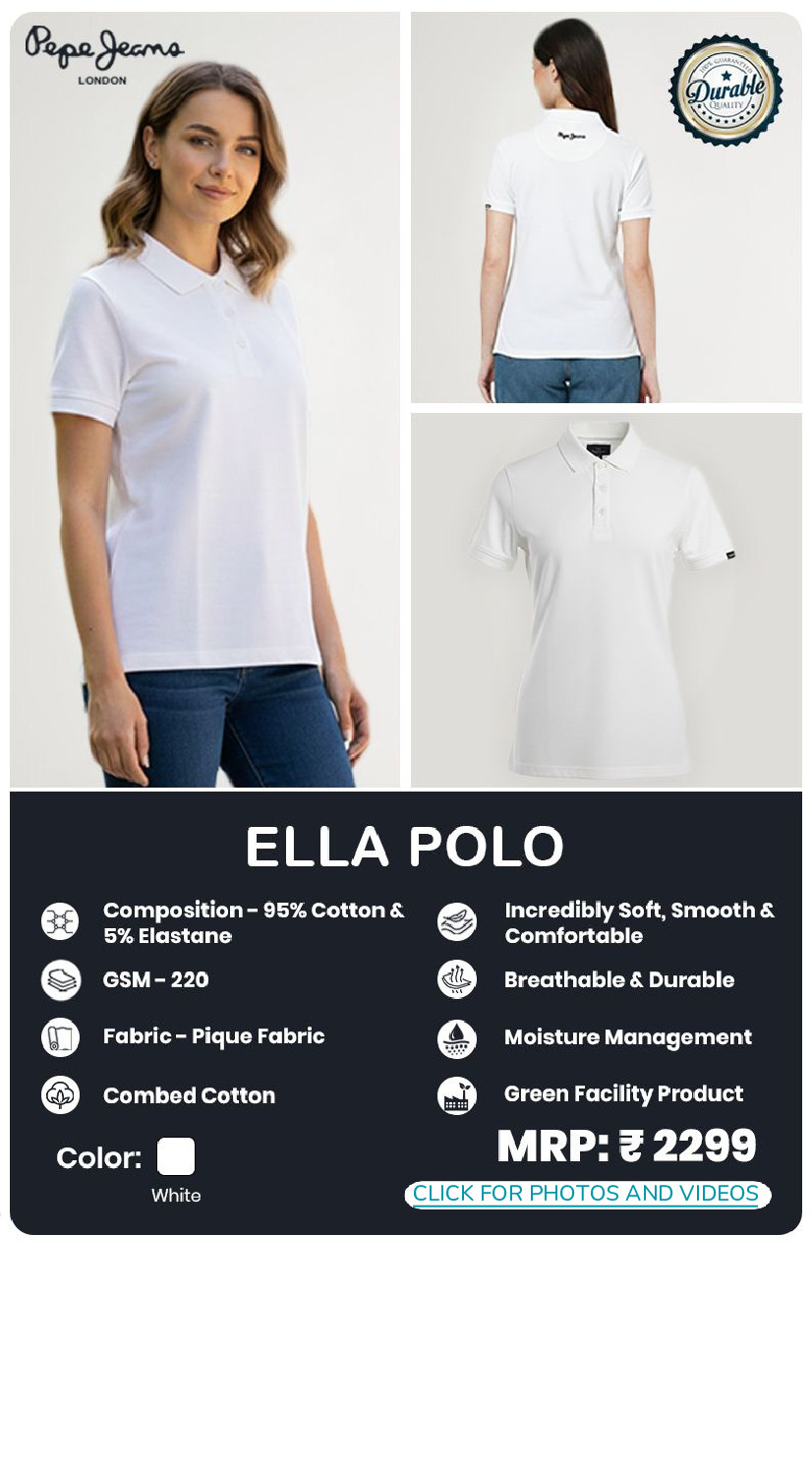 Pepe Jeans Ella Polo White