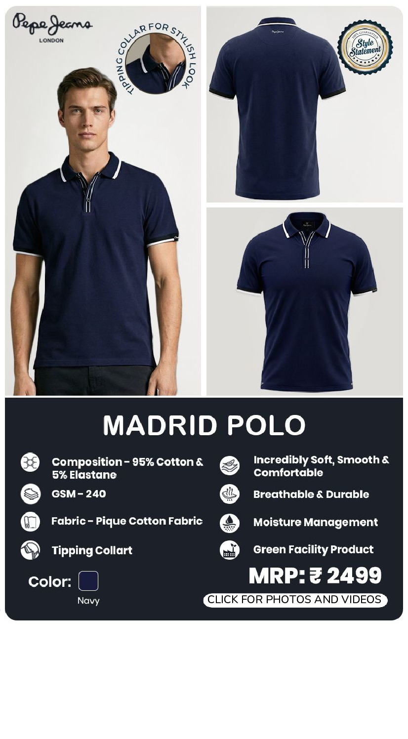 Pepe Jeans Madrid polo Navy
