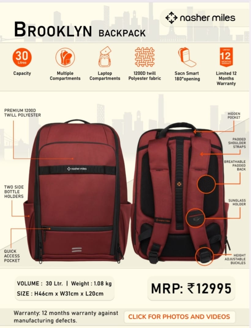 Nasher Miles Brooklyn BackPack