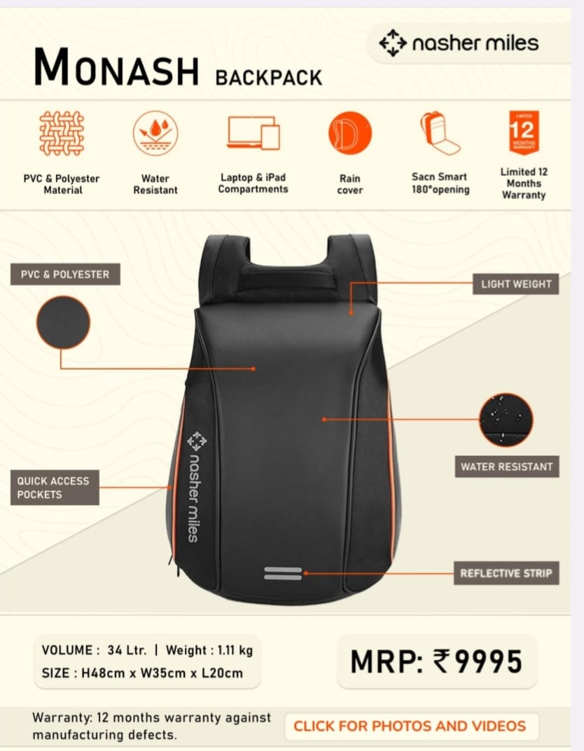 Nasher Miles Monash BackPack